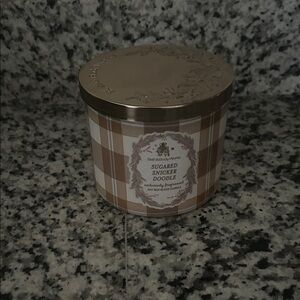 NWT B&BW Bath & Body Works Sugared Snickerdoodle 3 Wick Large Candle